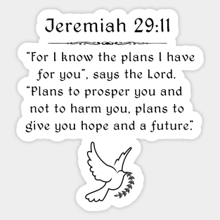 Jeremiah 29:11 Sticker